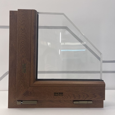 GKBM 90 UPVC โปรไฟล์หน้าต่างแบบปาสิฟ ความหนา 3.0 มิลลิเมตร ทนต่อ UV