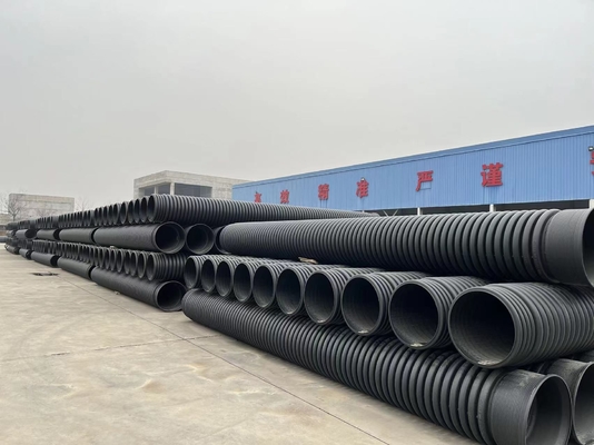 GKBM Greenpy SN2 SN4 HDPE PE ผนังคู่ท่อ corrugated DN200-DN500